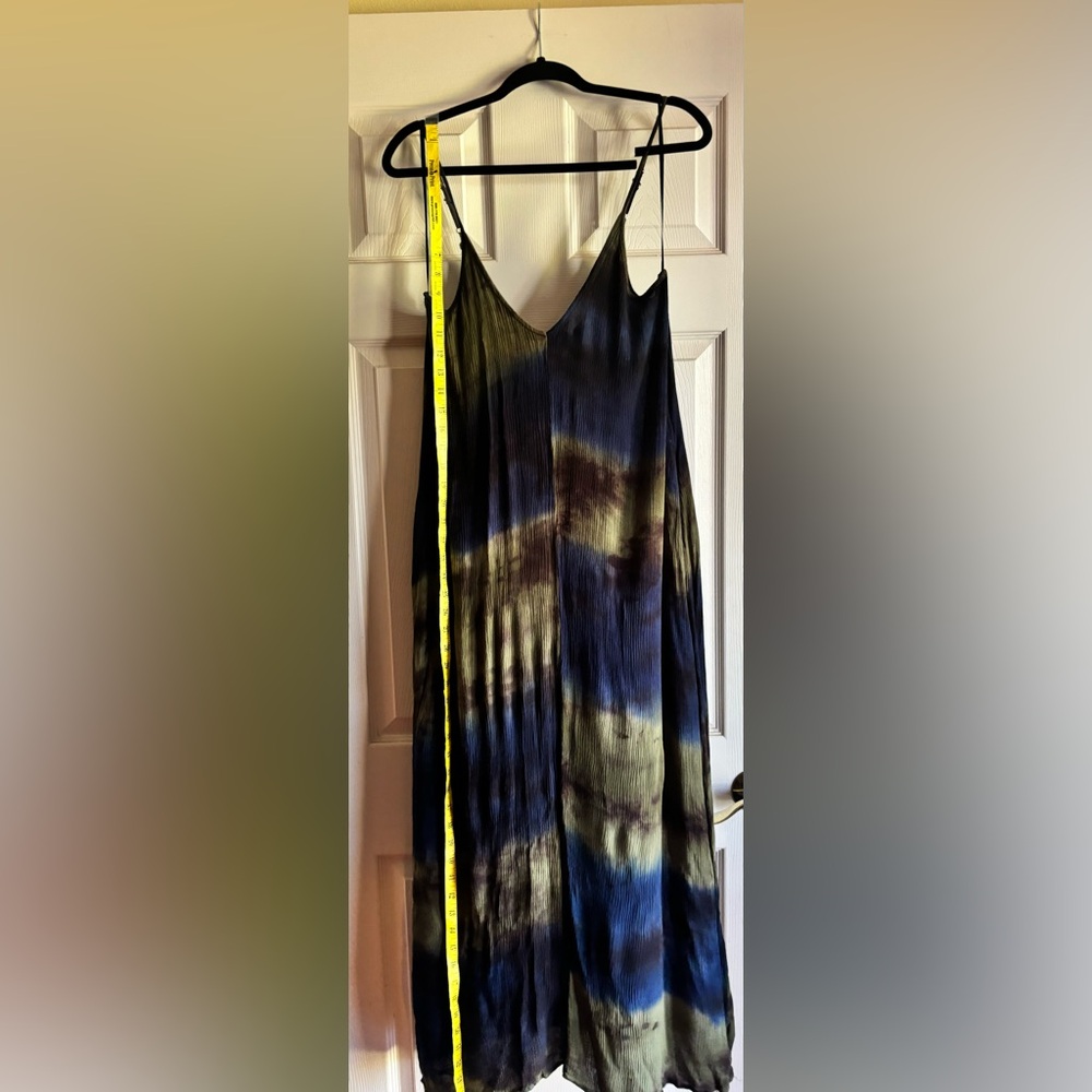 Lovestitch tye-dye navy/olive S/M maxi-NWOT
